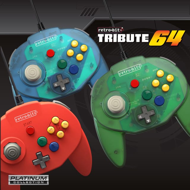 Retro Bit Tribute N64 USB Controller Switch PC Mac Compatible Game Continuum